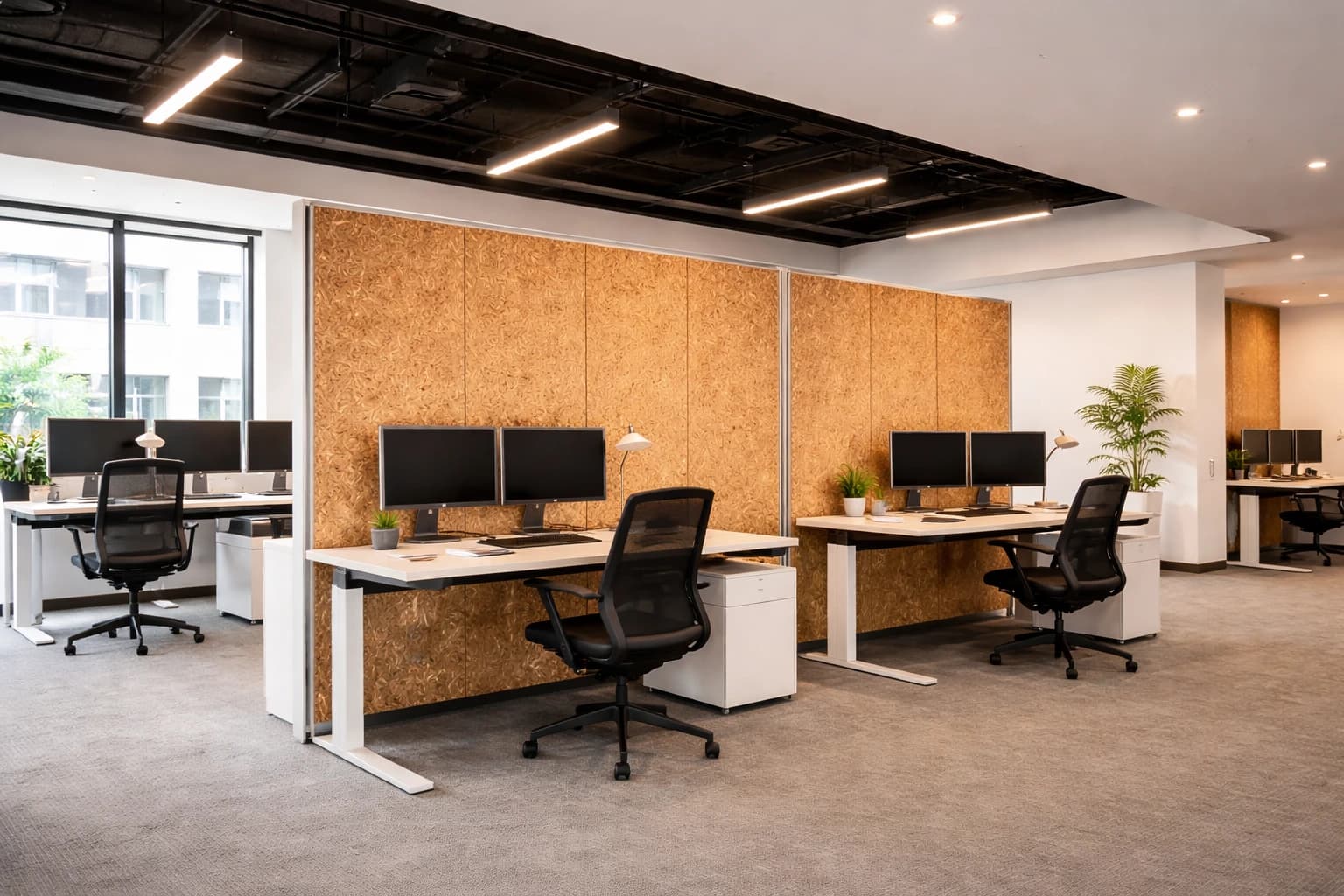 Cork wall panel interior installation